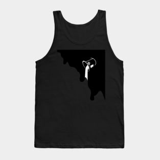 Black and white Spilled paint Tank Top